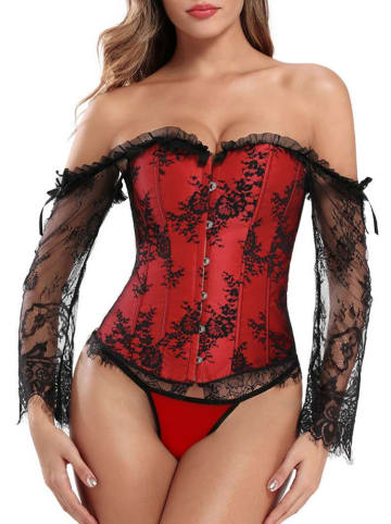 INTIMAX Corsage in Schwarz/ Rot
