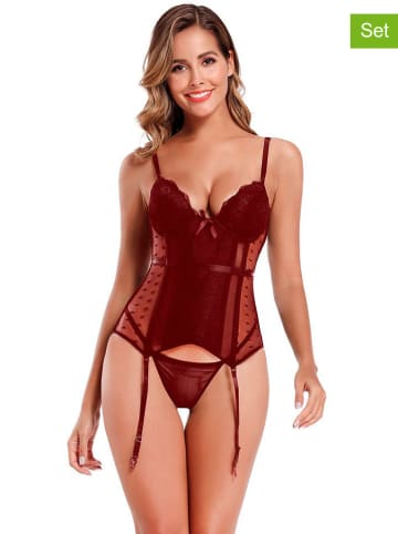 INTIMAX 2-delige lingerieset bordeaux