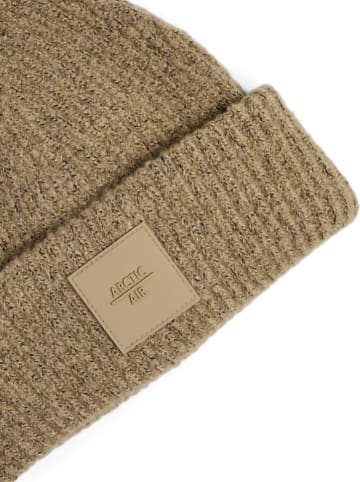 Pieces Strickmütze in Beige