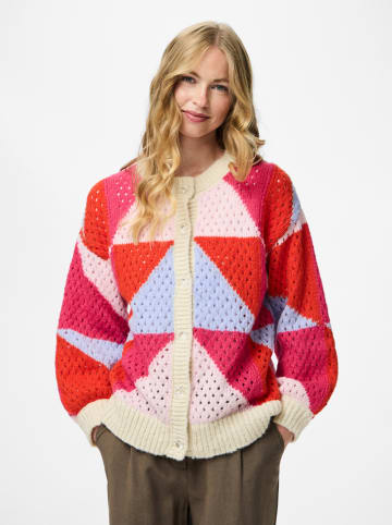 Pieces Cardigan in Beige/ Pink