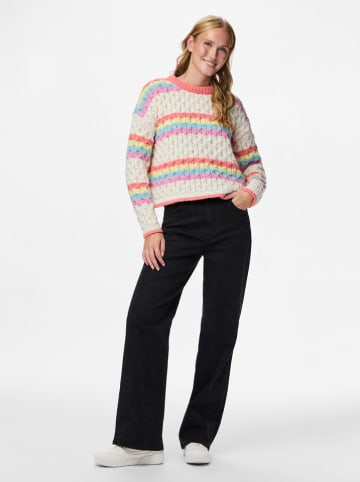 Pieces Sweter w kolorze kremowym