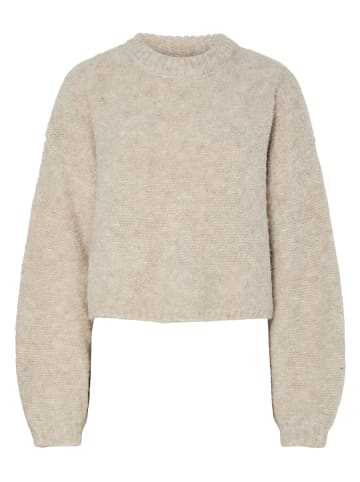 Pieces Sweter w kolorze beżowym