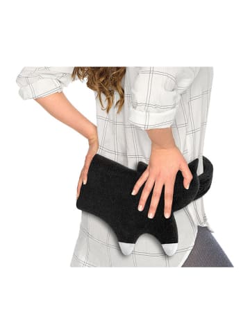 Leschi Bio-Körnerkissen "Katze Coco" in Rot - (L)40 x (B)4 x (H)14 cm