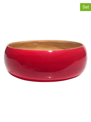 Ibili 2er-Set: Snackschalen in Rot - Ø 15 cm