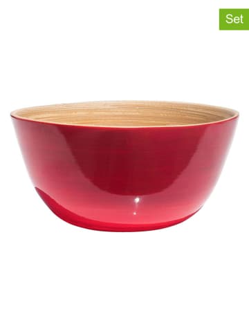 Ibili 2er-Set: Snackschalen in Rot - Ø 15 cm