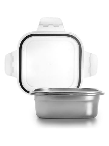 Ibili 2er-Set: Frischhaltedosen "Keepklin" in Silber - 500 ml