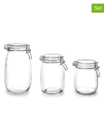 Ibili 3er-Set: Vorratsgläser - 800 ml