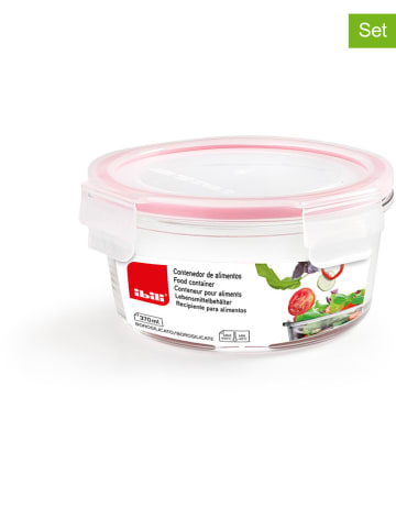 Ibili 2er-Set: Frischhaltedosen in Rot - 370 ml