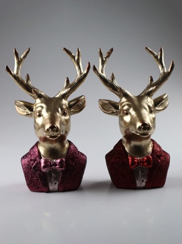 AM Design Decofiguur "Rendiergewei" - (L)24 cm (verrassingsproduct)