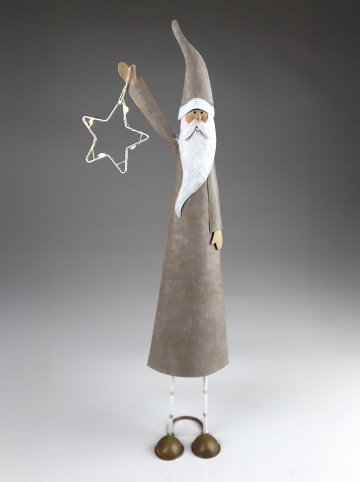 AM Design LED-Dekoleuchte ''Santa'' in Grau - (H)38 x Ø 11 cm