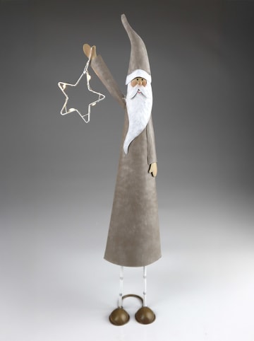 AM Design Decoledlamp "Santa" grijs - (H)39 x Ø 11 cm