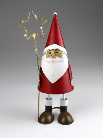 AM Design LED-Dekoleuchte ''Santa'' in Rot - (H)36 x Ø 13 cm