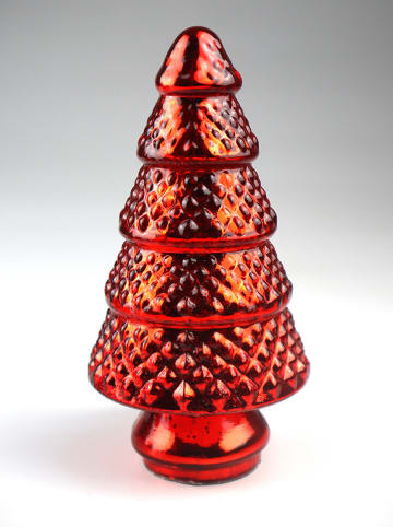 AM Design Decofiguur "Boom" rood - (H)20 x Ø 9 cm