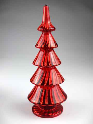 AM Design Decofiguur "Boom" rood - (H)24 x Ø 10 cm