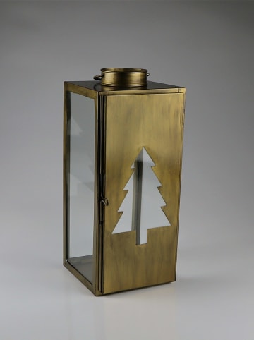 AM Design Laterne ''Baum'' in Gold - (L)23 cm
