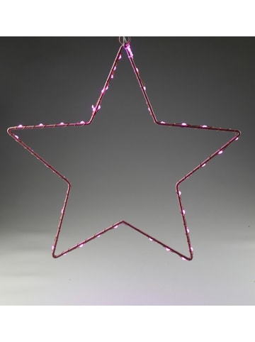 AM Design LED-Dekoleuchte ''Stern'' in Pink - (L)38 x (B)38 cm