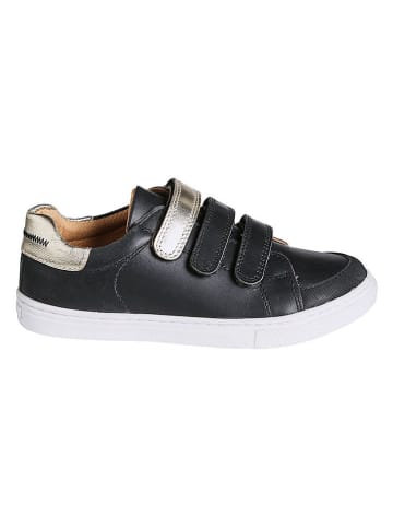 vertbaudet Leder-Sneakers in Dunkelblau