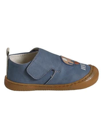 vertbaudet Leder-Hausschuhe in Blau