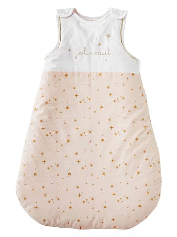 vertbaudet Babyschlafsack in Weiß/ Beige - 3 TOG