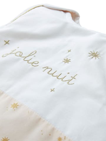 vertbaudet Babyschlafsack in Weiß/ Beige - 3 TOG