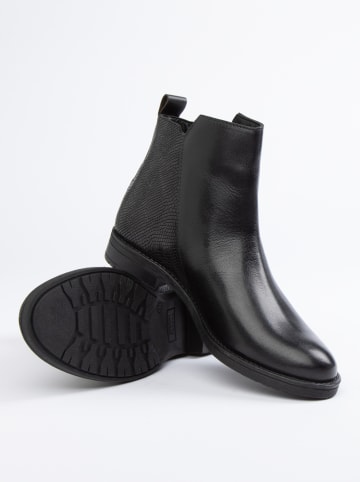 JOLANA & FENENA Leder-Boots in Schwarz
