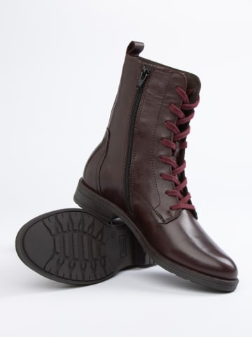 JOLANA & FENENA Leder-Boots in Braun