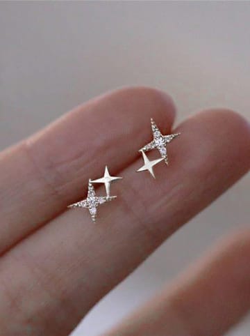 Miu Silver Zilveren oorstekers met edelstenen
