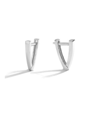 Miu Silver Zilveren oorringen met edelstenen