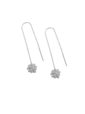 Miu Silver Zilveren oorhangers met edelstenen