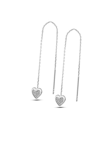 Miu Silver Zilveren oorhangers met edelstenen