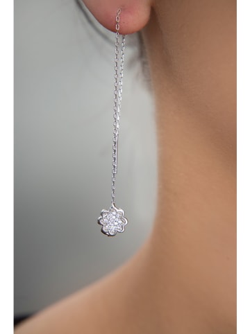 Miu Silver Zilveren oorhangers met edelstenen