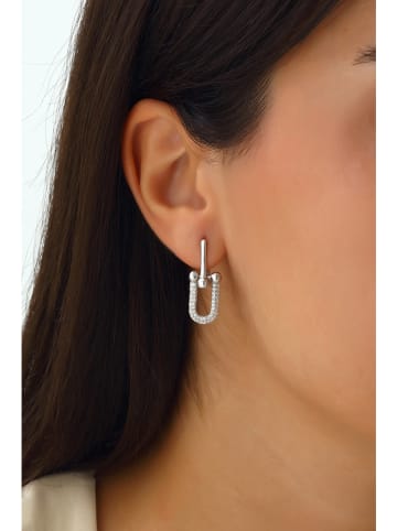 Miu Silver Zilveren oorringen met edelstenen