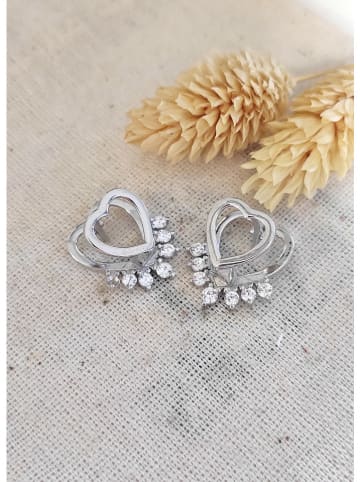 Miu Silver Zilveren oorringen met edelstenen