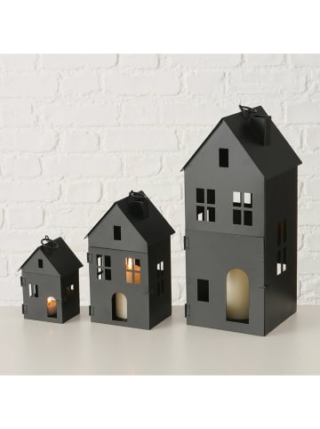 Boltze 3er-Set: Laternen "Alesund" in Schwarz