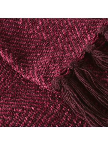 Boltze Wohndecke "Cozella" in Bordeaux - (L)180 x (B)140 cm