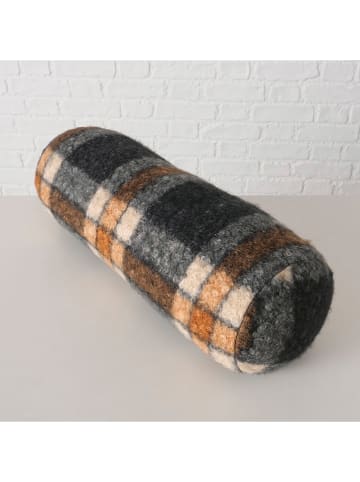 Boltze Poduszka "Rombo" w kolorze szaro-brązowo-beżowym - szer. 48 x Ø 16 cm