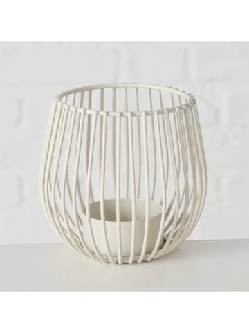 Boltze Teelichthalter "Pulpo" in Beige - (H)9 x  Ø 10 cm