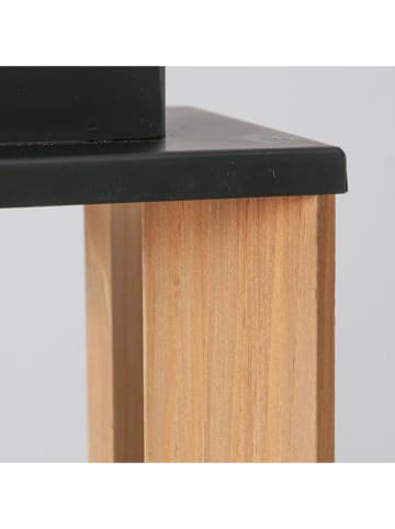 Boltze Lampion "Ventana" w kolorze czarno-brązowym - 16 x 28 cm