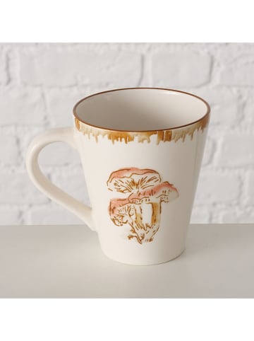 Boltze Jumbotasse "Trinson" in Creme/ Braun - 440 ml