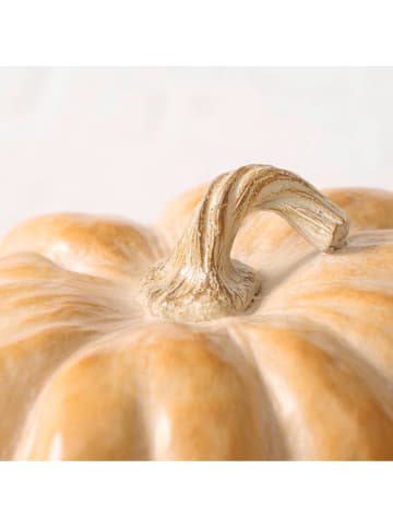 Boltze Dekoobjekt "Kürbis" in Hellbraun - (H)12 x Ø 18 cm