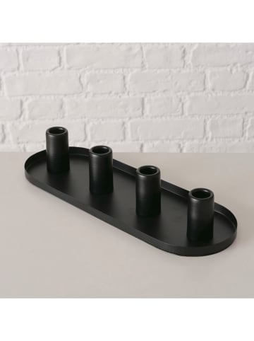 Boltze Kerzenleuchter "Balina" in Schwarz - (B)36 cm