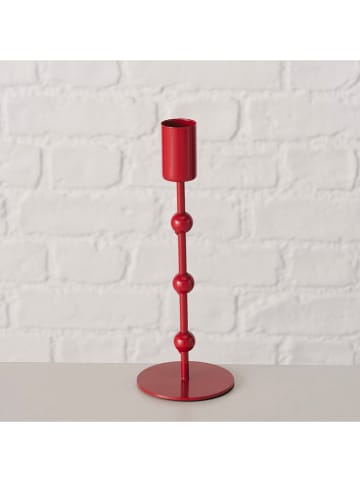 Boltze 2er- Set: Kerzenleuchter "Kimberly" in Rot