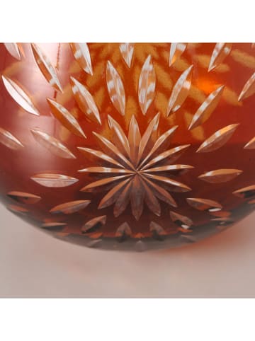 Boltze Windlicht "Matahari" in Braun - (H)10 x  Ø 10 cm