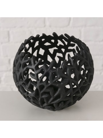 Boltze Świecznik "Philis" w kolorze czarnym - wys. 12,5 x Ø 15 cm