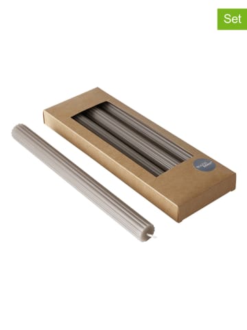 Boltze 4er-Set: Stabkerzen "Classic" in Hellbraun - 4x 345 g