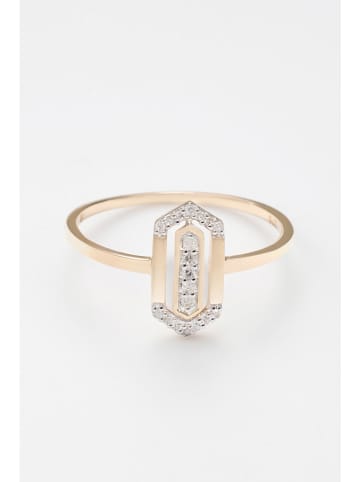 CARATELLI Gold-Ring "Charmed" mit Diamanten