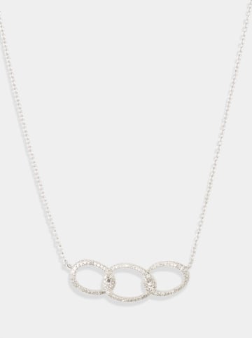 CARATELLI Weißgold-Halskette "Harmonie Précieuse" mit Diamanten - (L)43 cm