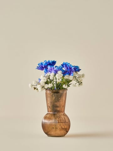 BELLA MAISON Vase "Eva" in Hellbraun - (H)20 x  Ø 11 cm