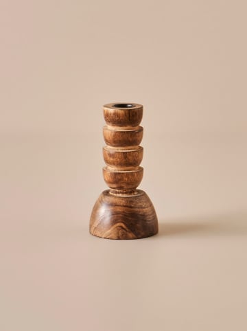 BELLA MAISON Kerzenhalter "Ricardo" in Braun - (H)15,5 x  Ø 8,5 cm