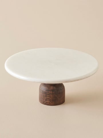 BELLA MAISON Patera kuchenna "Olmo" w kolorze biało-brązowym - Ø 25 cm